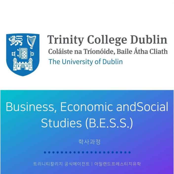 아일랜드유학 TCD 전공학과 (3) BESS