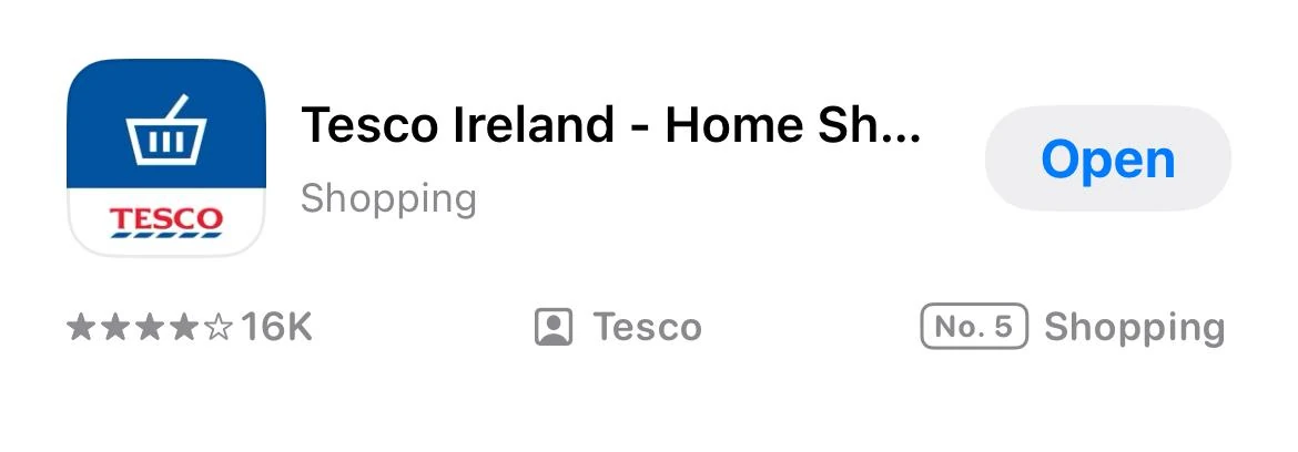 아일랜드 유학생·워홀러 생활 필수 앱 - Dunnes Stores 화면