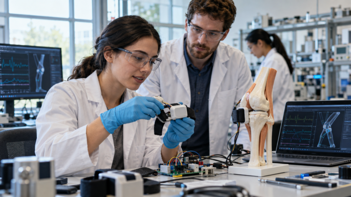 prestige-ucd-subject-biomedical-engineering-c77fa834c647 의료기기 시제품과 센서를 시험하는 의공학 연구진