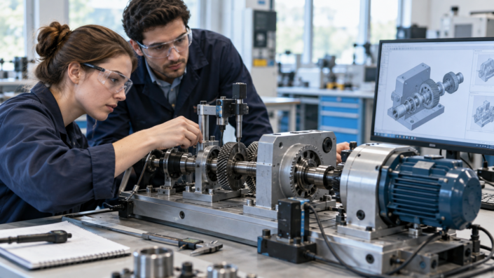 prestige-ucd-subject-mechanical-engineering-008721216b38 기계 조립체와 도면을 점검하는 기계공학 연구진